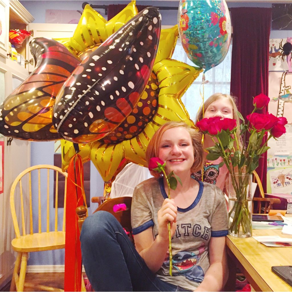 Birthday Roses & Balloons 