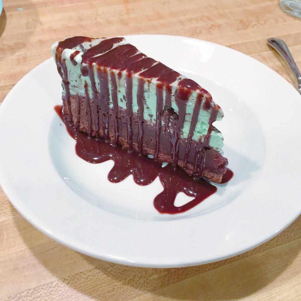 Mint Chocolate chip ice cream cake